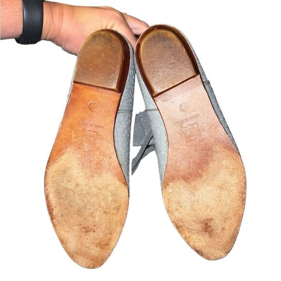 Vintage Baby Blue Fringe Cowgirl Boots Genuine Leather - Size 38 (Fit like a 7) - Picture 9 of 10